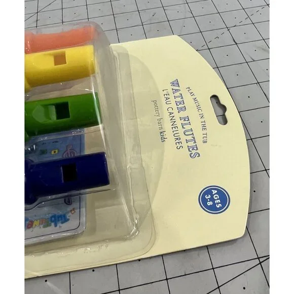 Pottery Barn Kids Water Flutes Play Music in the Tub L'eau Cannelures 3-8 NEW~~ - Picture 3 of 4